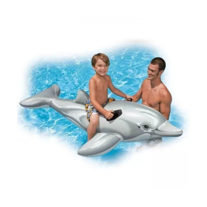 MATELAS GONFLABLE DAUPHIN 1.75Mx66CM INTEX