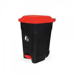 POUBELLE À PÉDALE MOBILE 80L SOTUFAB PLAST
