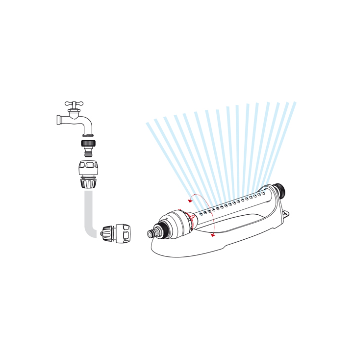 ARROSEUR OSCILATEUR 15L/MIN ASTRAL4 GFGARDEN ARROSEUR OSCILATEUR 15L/MIN ASTRAL4 GFGARDEN