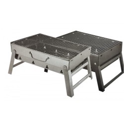 MINI BARBECUE PLIABLE RECTANGULAIRE À CHARBON 35*25CM MINI BARBECUE PLIABLE RECTANGULAIRE À CHARBON 35*25CM