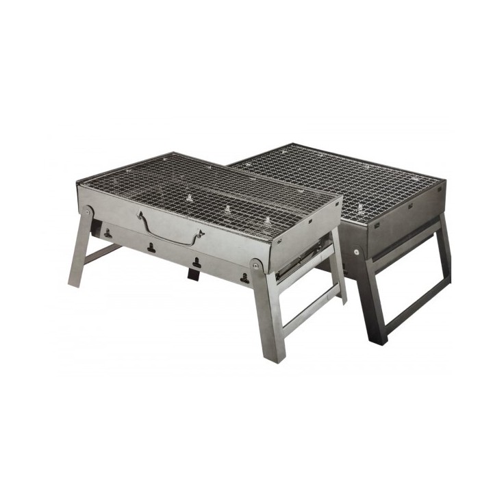 MINI BARBECUE PLIABLE RECTANGULAIRE À CHARBON 35*25CM