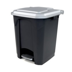 POUBELLE À PÉDALE 50L AVEC COUVERCLE COULEURS SOTUFAB PLAST
