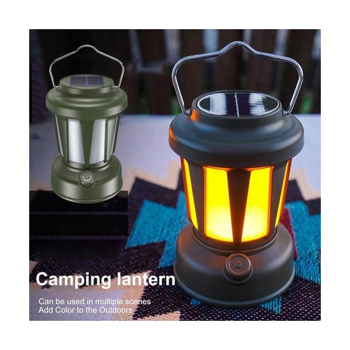 LAMPE DE CAMPING RECHARGEABLE AVEC LUMIÈRE RÉGLABLE
