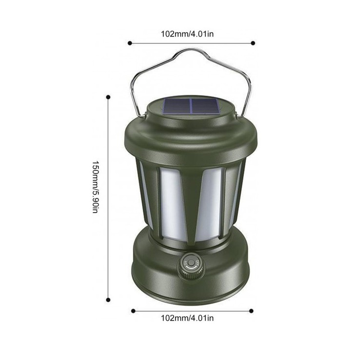 LAMPE DE CAMPING RECHARGEABLE AVEC LUMIÈRE RÉGLABLE