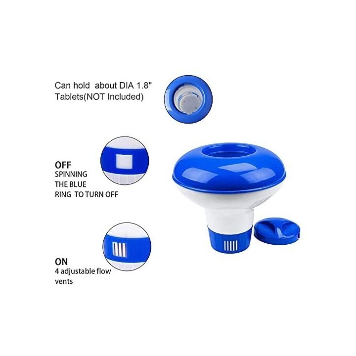 DOSEUR CHLORE FLOTTANT