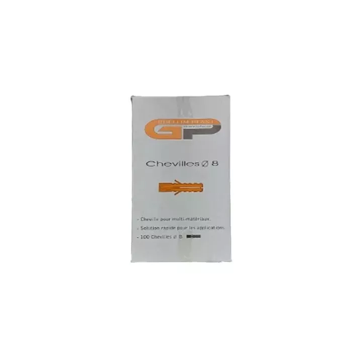 Lot de 100 chevilles n°8