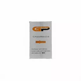 Lot de 100 chevilles n°6