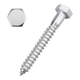 Lot de 10 tire-fonds 6 x 40 mm