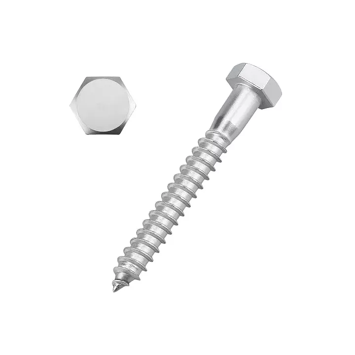 Lot de 10 tire-fonds 6 x 40 mm