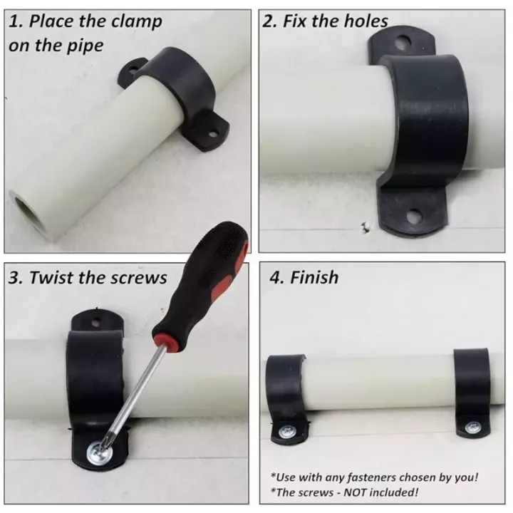 Attache de tube diamètre 20 - autre angle