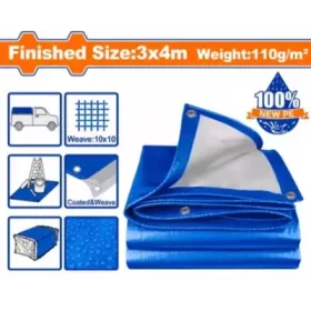 Bâche de protection polyéthylène 3x4 m WADFOW WTQ1834 - vue principale