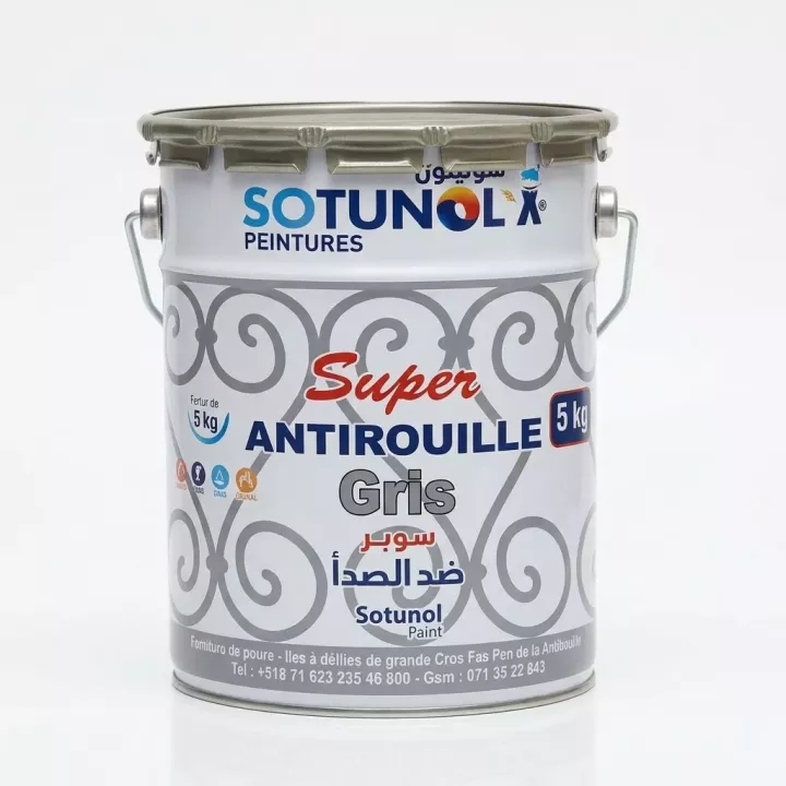 Antirouille gris 5 kg SOTUNOL - format chantier