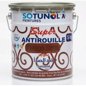 Antirouille rouge 5 kg SOTUNOL - format chantier