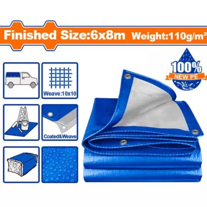 Bâche de protection 6x8 m WADFOW WTQ1868