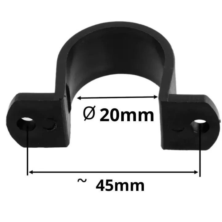 Attache de tube diamètre 20 mm pour conduit