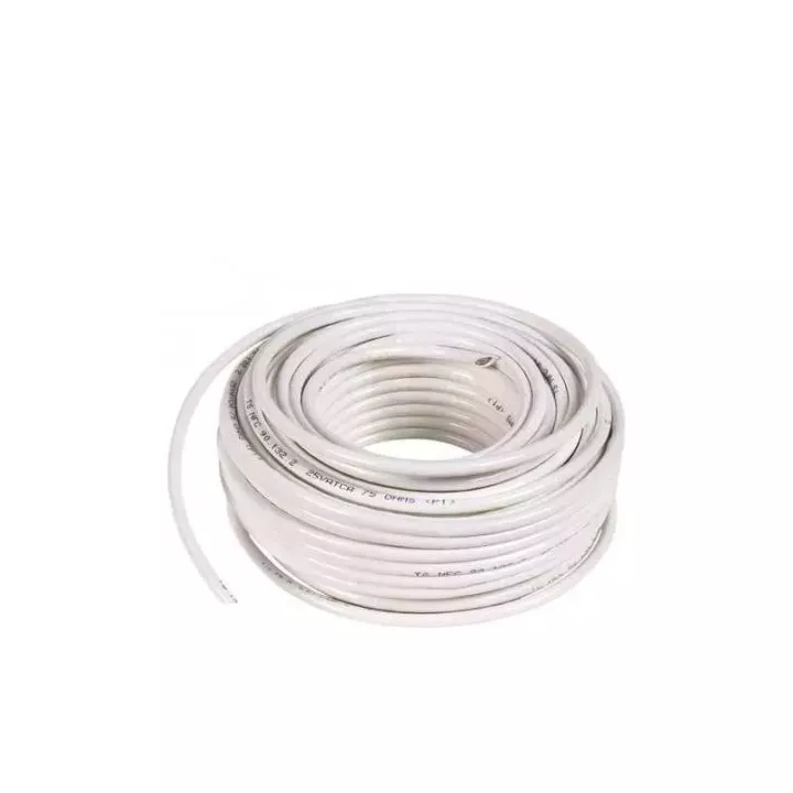 Câble TV coaxial blanc - vue principale