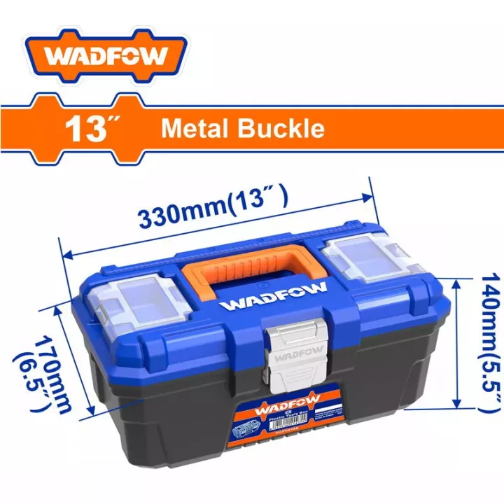 Caisse à outils plastique 13 pouces WADFOW