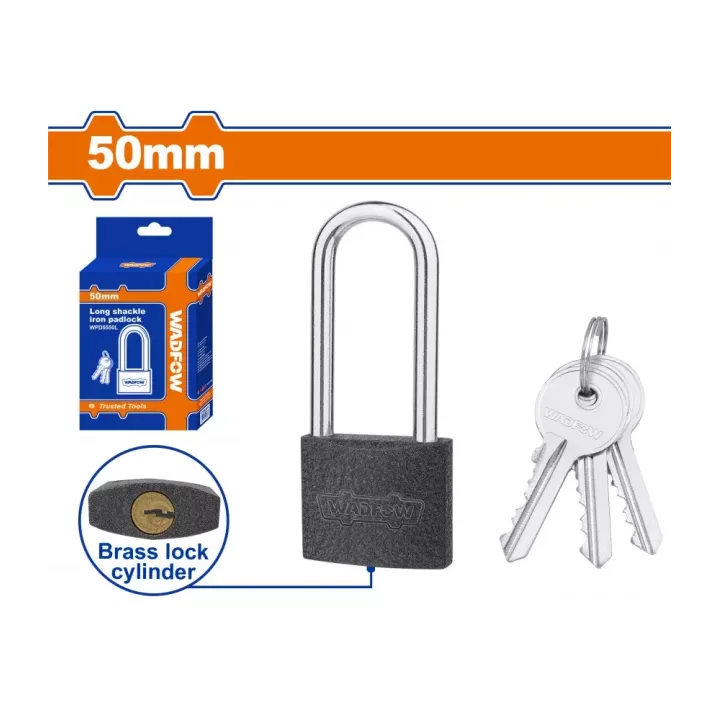 Cadenas anse longue 50 mm gris WADFOW