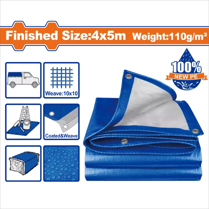 Bâche de protection 4x5 m WADFOW WTQ1845