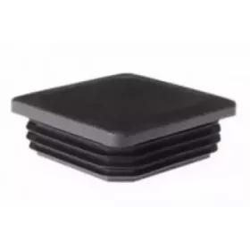 Embout carré 25 x 25 mm Noir - vue principale