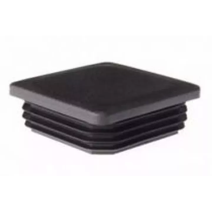 Embout carré 25 x 25 mm Noir - vue principale