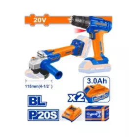 Kit meule 115 + visseuse 20V WADFOW - vue principale