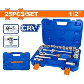 Jeu 25 clés à cliquet WADFOW coffret - vue principale