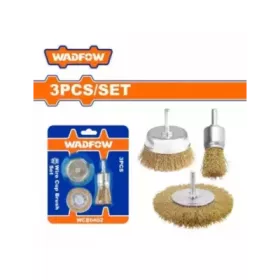 Jeu 3 brosses métalliques WADFOW WCE6402 - vue principale