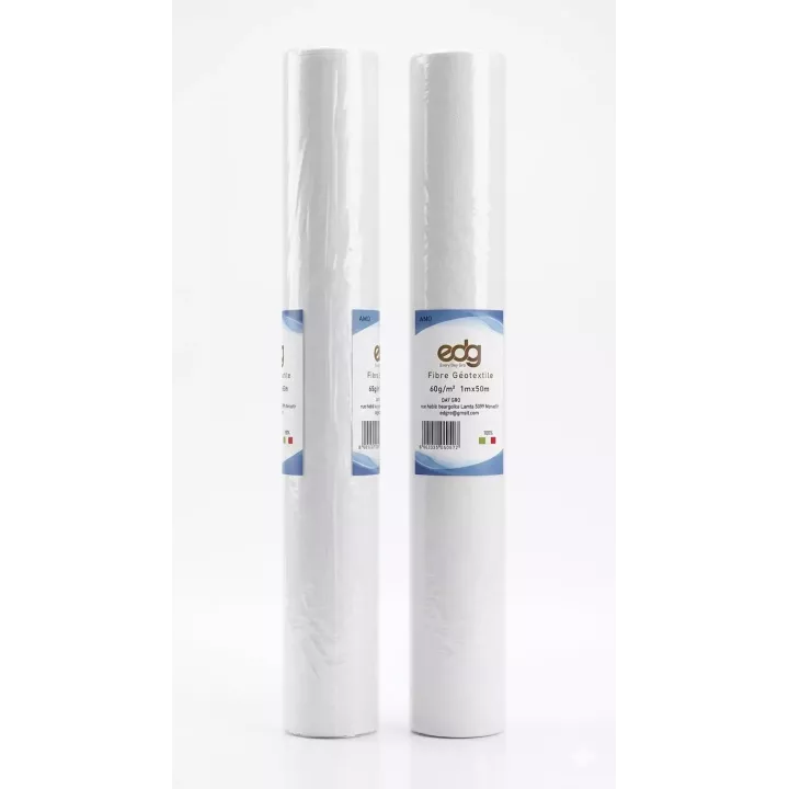 Rouleau de feutre géotextile EDG 60g/m² (1m x 50m)