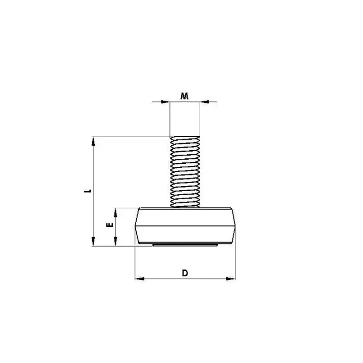 Patin réglable 8 x 30 - vue principale