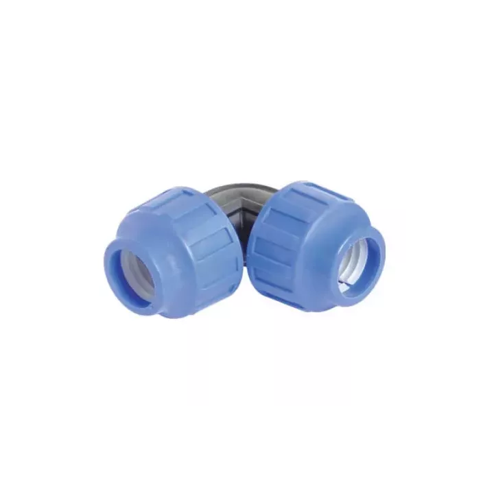 Coude bargataire plastique D25