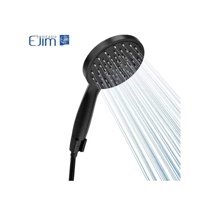 Douchette anti-calcaire Noire EJIM