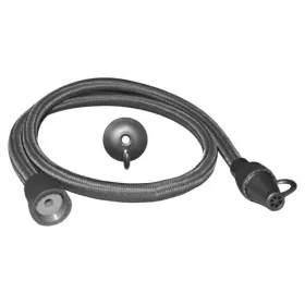 Flexible de toilette 1 m tresse Argent EJIM
