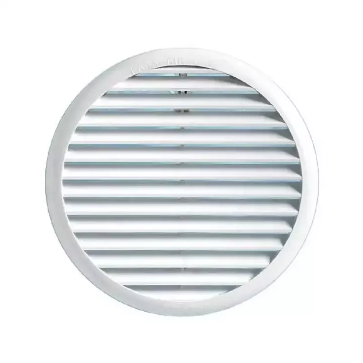 Grille d'aeration plastique 160 mm anti-retour
