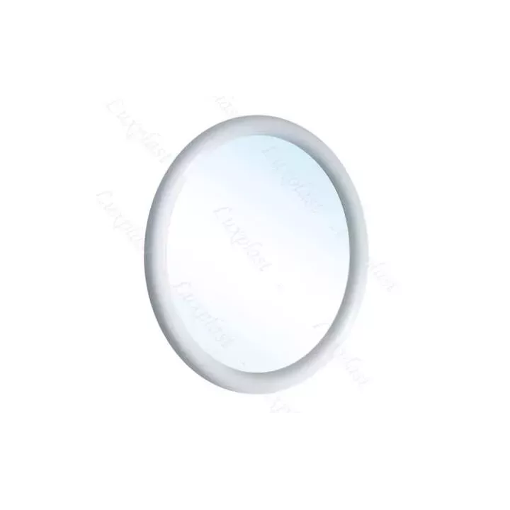Miroir ovale de salle de bain blanc luxplast