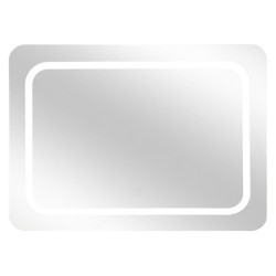 MIROIR MURAL RECTANGLE À LED TACTILE 65X49CM 5FIVE