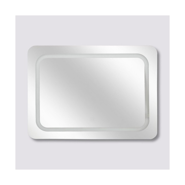 MIROIR MURAL RECTANGLE À LED TACTILE 65X49CM 5FIVE