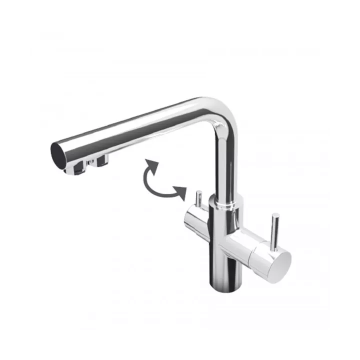 MITIGEUR ÉVIER 3 ENTRÉES CHROMÉ SAP