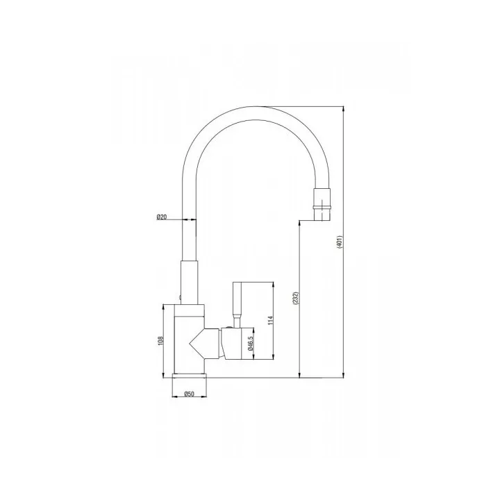 MITIGEUR ÉVIER JOGA NOIR AXIS