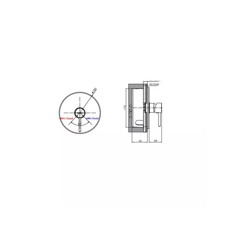 MITIGEUR DE LAVABO ENCASTRÉ BIZERTE SOPAL