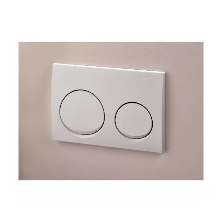 PLAQUE DE DÉCLENCHEMENT ALPHA20 BLANC GEBERIT