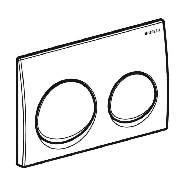PLAQUE DE DÉCLENCHEMENT ALPHA10 CHROMÉ BRILLANT GEBERIT