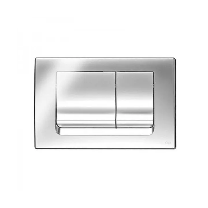 PLAQUE DE DÉCLENCHEMENT RIA CHROMÉ BRILLANT OLI