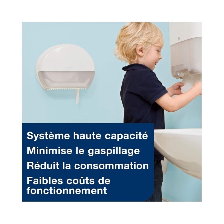 MINI DISTRIBUTEUR DE PAPIER TOILETTE JUMBO T2 TORK MINI DISTRIBUTEUR DE PAPIER TOILETTE JUMBO T2 TORK