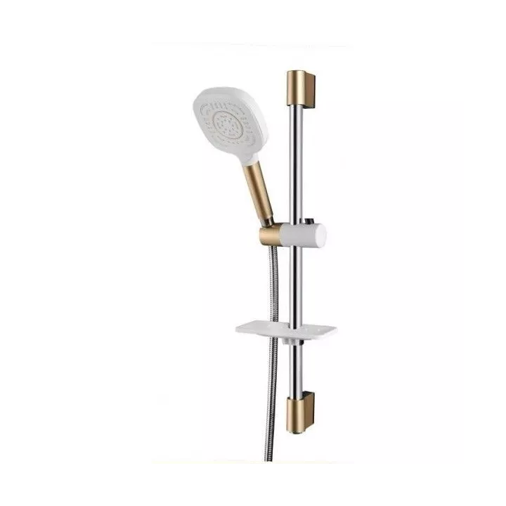 BARRE DE DOUCHE BLANC/DORÉ TLCR2003 DIAMOND