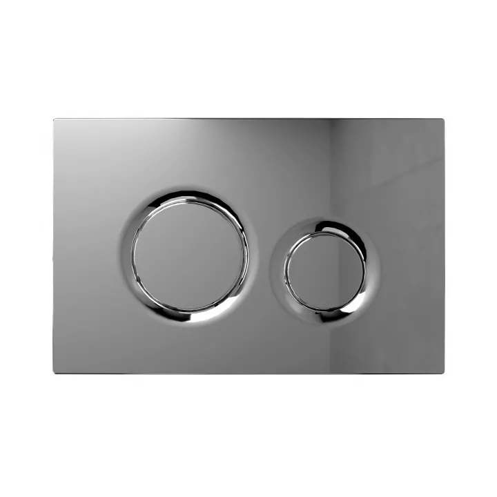 PLAQUE DE DÉCLENCHEMENT RONDE CHROMÉ SOPAL