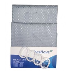 RIDEAU DE DOUCHE UNI 180*180CM BESTLOVE