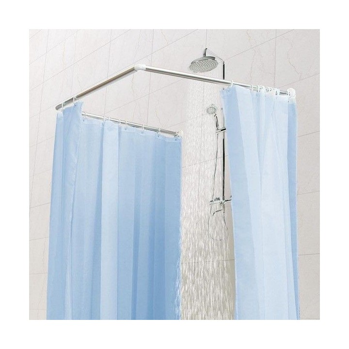 TRINGLE RIDEAUX DE DOUCHE EN ACIER INOXYDABLE 80*80*80CM TRINGLE RIDEAUX DE DOUCHE EN ACIER INOXYDABLE 80*80*80CM