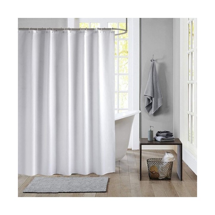 RIDEAU DE DOUCHE EN POLYESTER UNI 100*180CM PLASTICOS RIDEAU DE DOUCHE EN POLYESTER UNI 100*180CM PLASTICOS