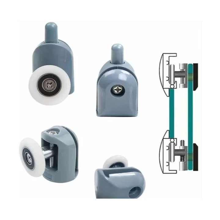 ROULETTE BAS POUR CABINE DE DOUCHE